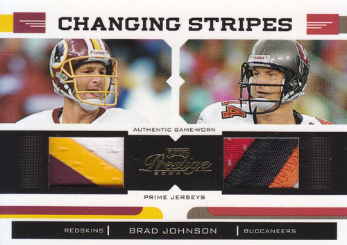 2004 Prestige 7color Patch Brad Johnson 6/25 Reds Buccs