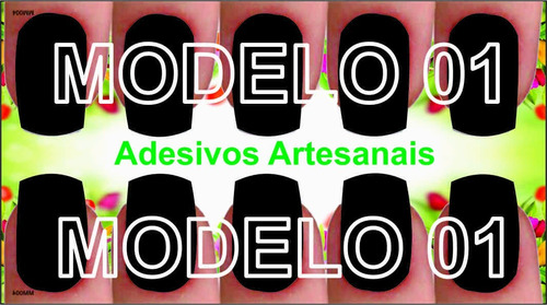 Cartão De Visita Adesivos De Unhas Gel, Unhas Decoradas