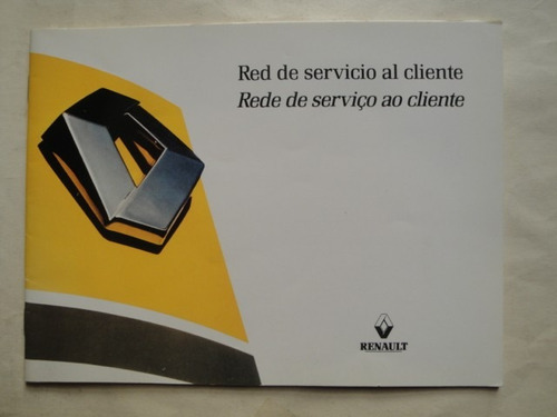 Manual De Guantera Renault Año 1999 Red De Servicio Cliente