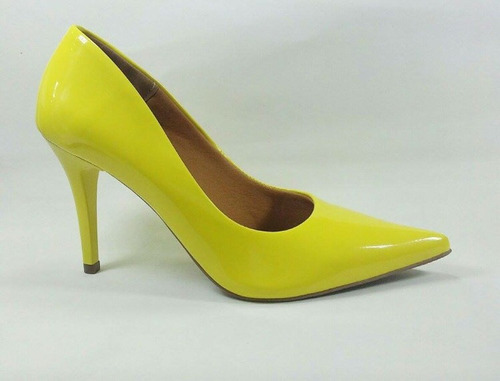 scarpin amarelo mercado livre