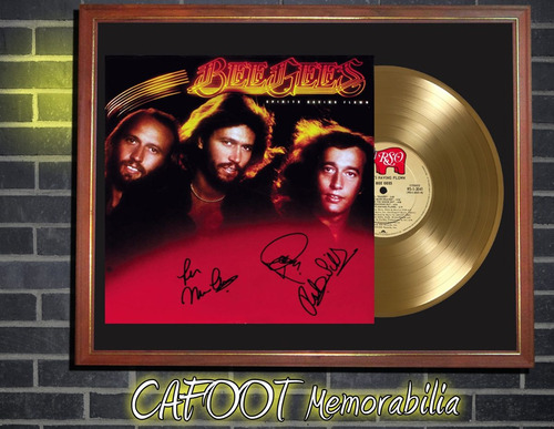 Bee Gees  Spirits Having Flown  Tapa Firmada Y Disco Oro