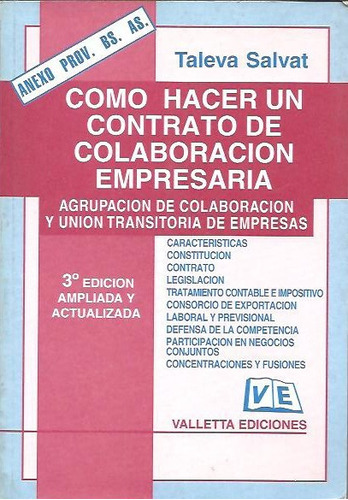 Como Hacer Un Contrato De Colaboracion Empresaria - Salvat