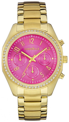 Reloj Bulova Para Mujer 44l168 Caravelle New York Dorado