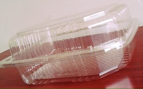Envases Rectangulares Plásticos Desechables Hc-11 H11, 1 Lt