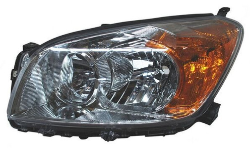 Faro Toyota Rav4 09-10-11-12-13 Fondo Cromado Derecho