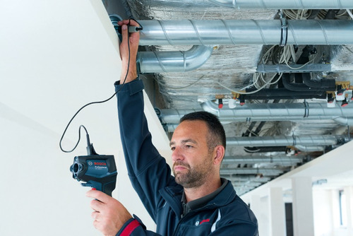Imagen 6 de 7 de Gis 1000 C Medidor De Temperatura Y Humedad Bosch Con Pilas