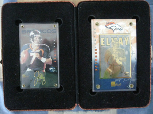 1998 Coleccion De 2 Tarjetas Limitadas 24 Kt Gold John Elway