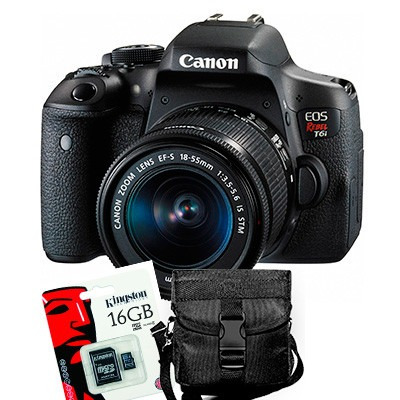 Canon Eos T6i 18 55 750d Wifi Full Hd + Sd16gb + Bolso Gtia!
