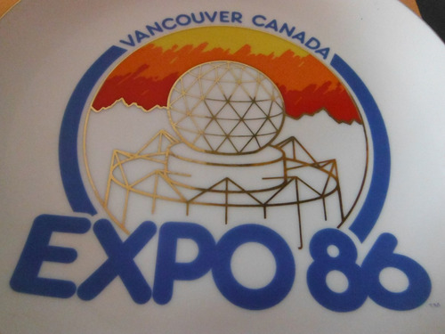 Plato Vancouver Canada Expo 1986 Official Souvenir Retro