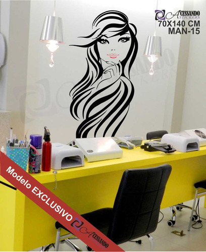 Imagem 2 de 3 de Adesivo Papel Parede Gde Manicure Unha Super Lançamento Novo