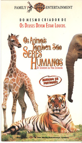 Vhs Dvd Os Animais Tambem Sao Seres Humanos