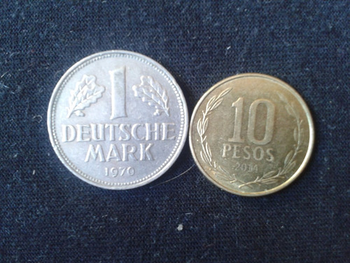 Alemania Federal 1 Mark Níquel 1970 Ceca J