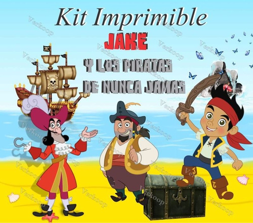 Kit Imprimible Jake Y Los Piratas Del Nunca Jamas