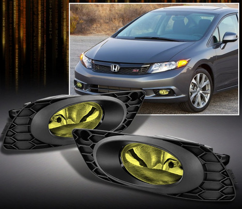 Honda Civic Sedan 2012 - 2012 Par De Faros Antiniebla Amaril