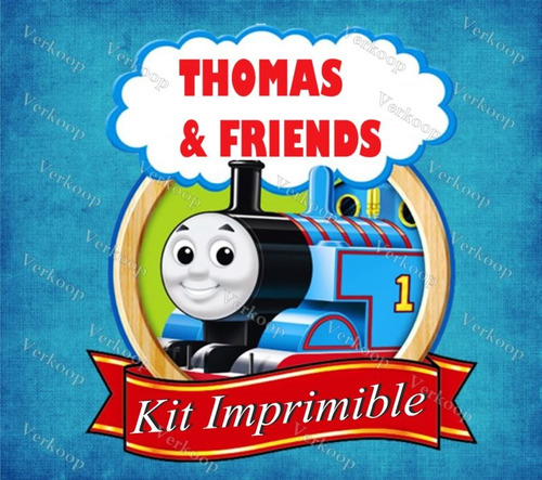 Kit Imprimible Tren Thomas Y Amigos Fiesta Tarjetas