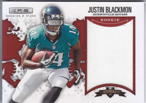 2012 Rs Crusade Rookie Jersey Justin Blackmon /199 Jaguars
