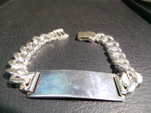 Pulsera Identidad Para Hombre De Plata 900