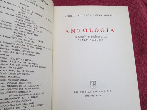 Antología    Ángel Cruchaga Santa María