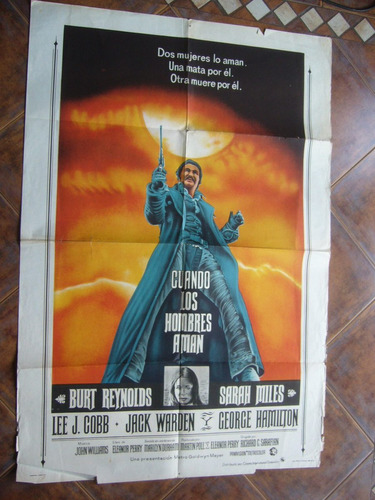 Poster De Cine / Cuando Los Hombres Aman / Burt Reynolds