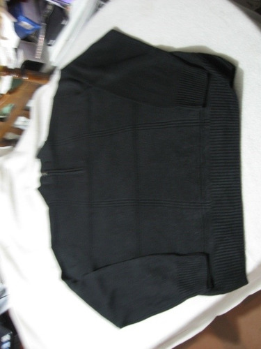 Sweater; Medio Cierre Dockers Talla L Color Negro Impecable