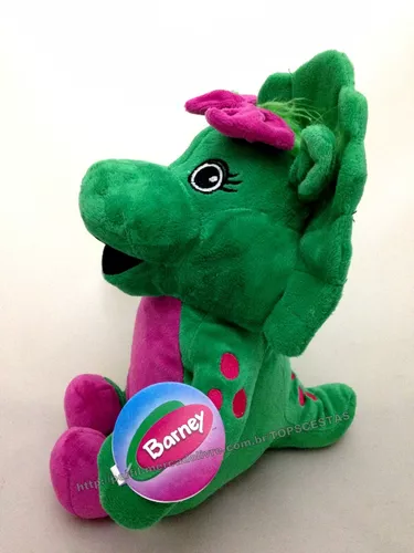 Pelúcia Barney Desenho Dinossauro Roxo Atóxico Multibrink