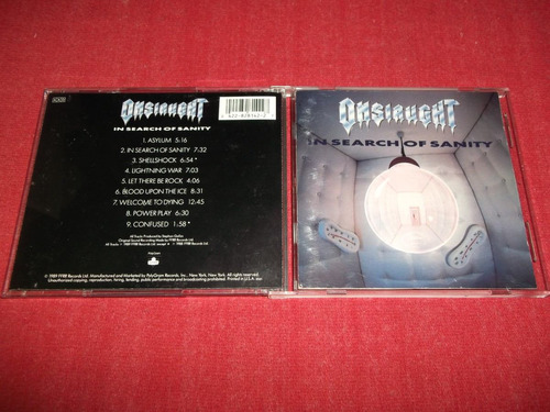 Onslaught - In Search Of Sanity Cd Usa Ed 1989 Mdisk