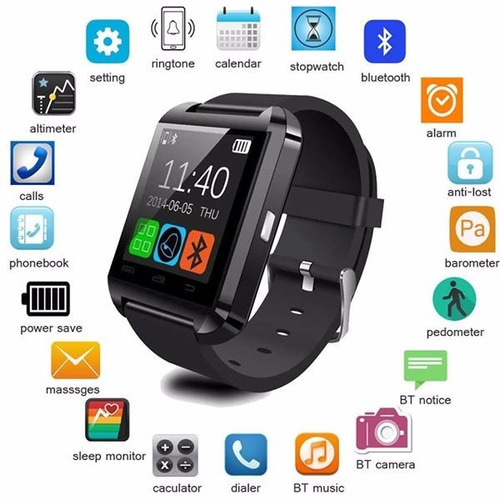 Smarthwatch U8, Llama De Tu Celular Bluetooth Al Reloj