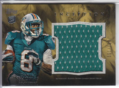 2011 Inception Rc Jumbo Jersey Daniel Thomas /158 Dolphins