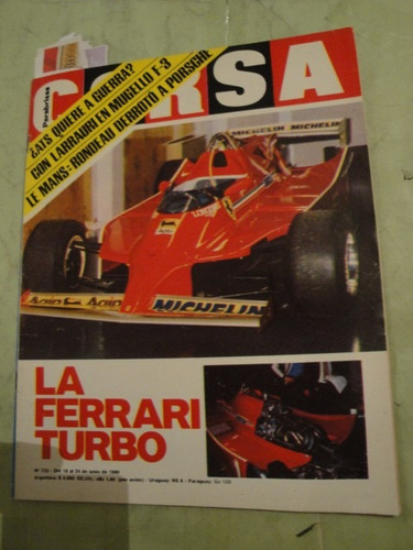 Corsa 733 Ferrari 126 Turbo Formula 3 Le Mans Warwick Ligier