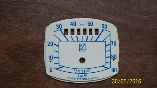 Mostrador Velocimetro Para Vespa Antiga ( M3 E M4 ) Novo !