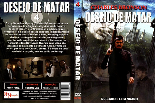 Dvd Desejo De Matar 4 Com Charles Bronson