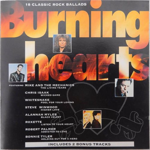 Burning Hearts 18 Classic Rock Ballads Cd Importado