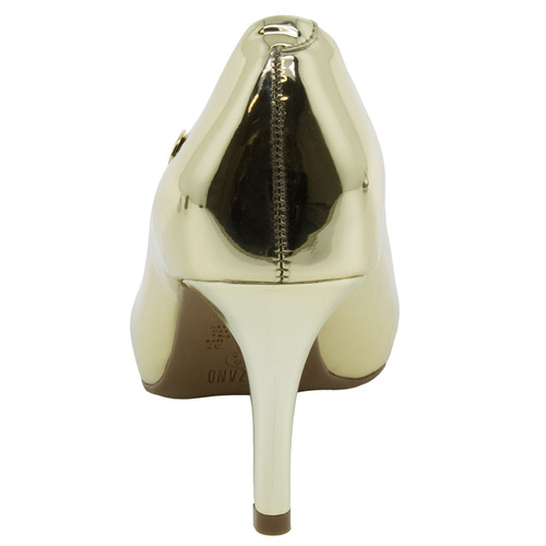 Peep Toe Feminino Salto Médio Dourado Vizzano - 1781607 | Mercado Livre