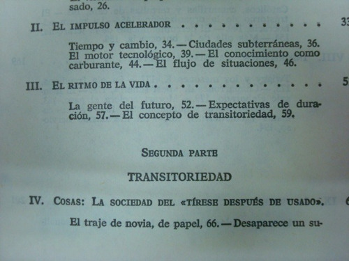 Alvin Toffler, El Shock Del Futuro, F.c.e., España, 1972, (Usado)