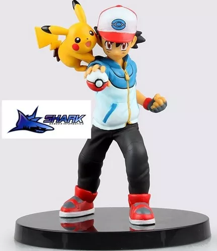 Boneco Brinquedo Pokemon Go Ash Pikachu