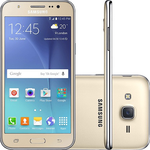 Celular Samsung Galaxy  J5 Duos Dourado + Chip Tim Grátis