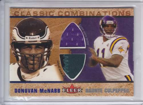 2002 Fleer 2x Patch Jersey Donovan Mcnabb Culpepper 87/100 (Usado)