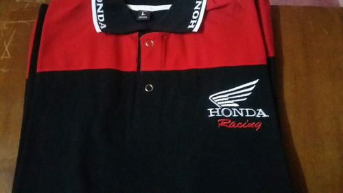Chomba Con Marca Honda Negro/rojo Oferta En Paredesbiker