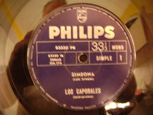 Los Caporales-simeona-vinilo Simple-musica Chile-como Nuevo