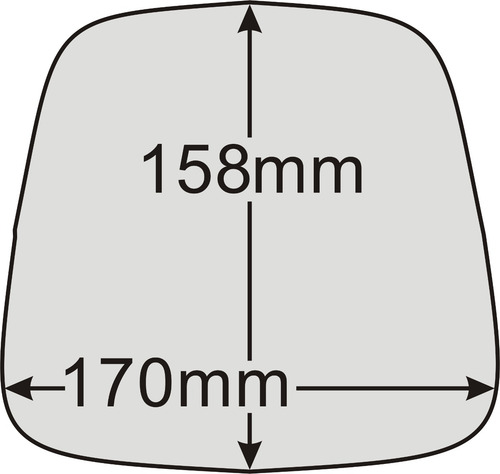 Vidrio Espejo Retrovisor Kia 2700 Superior Antireflex Convex