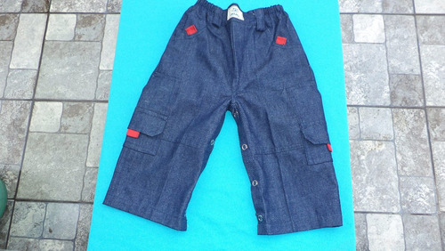 Pantalón Pañalero  Para Bebés En Jean.- Talle 2