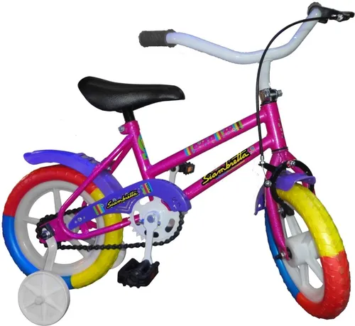 Bicicleta Ni as Rodado12 Con Rueditas Siambretta MercadoLibre