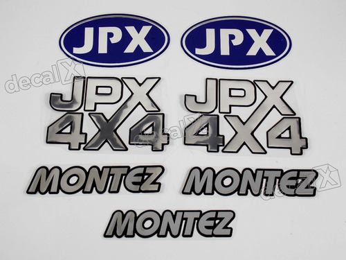 Kit Emblema Adesivo Resinado Jpx Mt4x4
