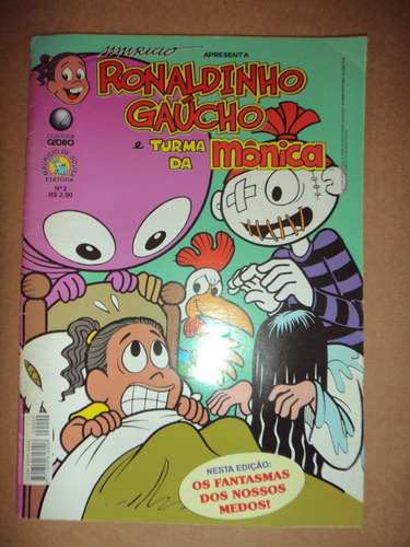 Ronaldinho Gaucho E Turma Da Monica 2 Editora Globo R$ 2,99