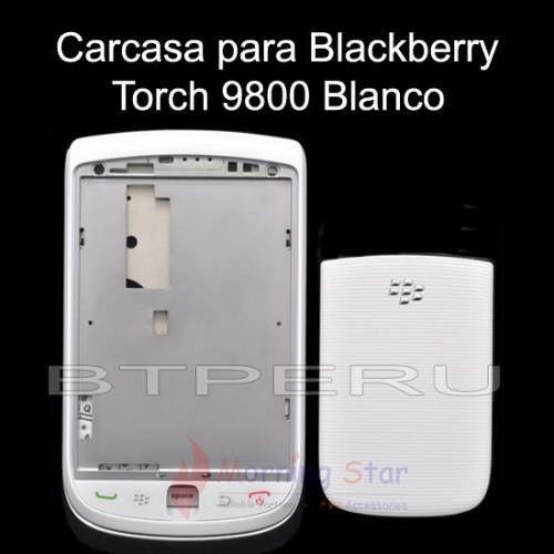 Carcasa Para Blackberry Torch 9800 Blanco En Stock