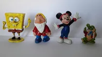 Comprar Lote 4 Muñecos Bob Esponja Mickey Y Otros.