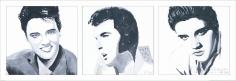 Lamina De Bob Celic - Elvis Presley - Triptico, 33 X 95 Cm
