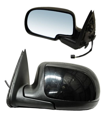 Par De Espejos Chevrolet Cheyenne 2003-2004 Elect Negro Liso