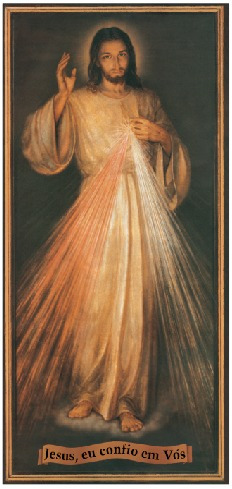 Poster Jesus Misericordioso Grande - Tamanho 0,5x1,0m