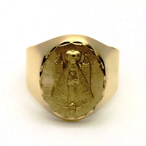 Anel Nossa Senhora Aparecida Ouro 18k Teor 750 12x Sem Juros